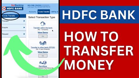 how to transfer money to international account from hdfc